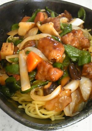 酢豚麺-レシピのメイン写真