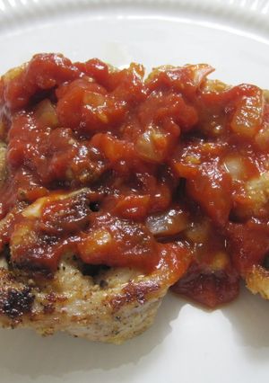 揚げ焼き豚肉トマトソースがけ-レシピのメイン写真