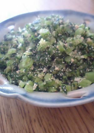 ご飯もお酒も★大根の茎とたらこの炒め物-レシピのメイン写真