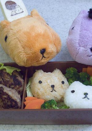 キャラ弁！カピバラさんおにぎり♬-レシピのメイン写真