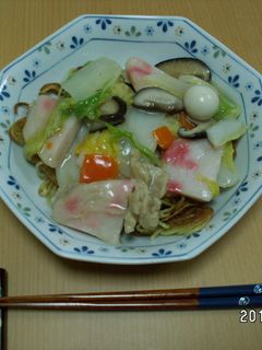 日本ハム 中華名菜でかた焼きそば-レシピのメイン写真