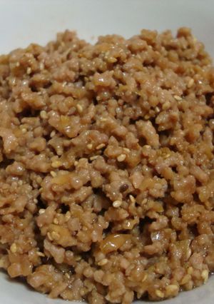 スタミナ満点！大人にんにくそぼろ肉味噌-レシピのメイン写真
