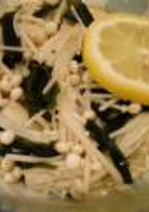 えのき☆わかめをチンして麺つゆ-レシピのメイン写真