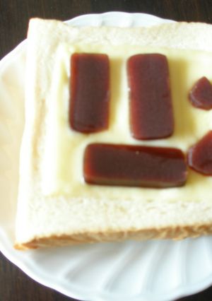 チーズと羊羹のうまうまトースト-レシピのメイン写真