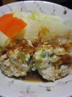 *昆布茶で簡単!残り野菜の鶏つくね鍋*-レシピのメイン写真