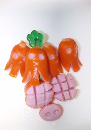 宇宙人☆タコさんウインナー☆キャラ弁-レシピのメイン写真