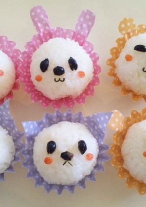 簡単♪可愛い♪アニマルカップおにぎり-レシピのメイン写真