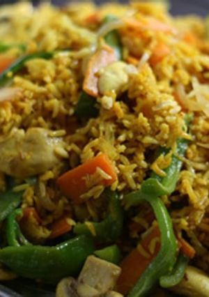 マクロビンディFried rice-レシピのメイン写真