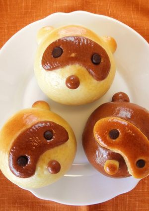 たぬきのさつまいもチョコあんパン-レシピのメイン写真