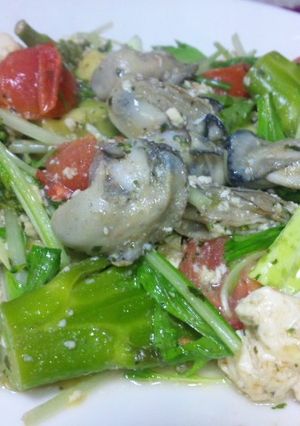 牡蠣と豆腐のバジルソテー-レシピのメイン写真