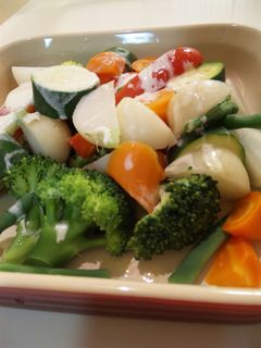 野菜を茹でてあつあつ温野菜サラダ-レシピのメイン写真
