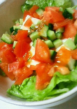 簡単美味しい豆腐サラダ-レシピのメイン写真