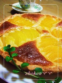 ♡すぐ焼ける♪黄桃のタルト♡-レシピのメイン写真