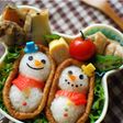 冬弁♪雪だるまのお稲荷さん弁当