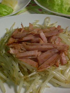 ハムともやしの炒め物♪-レシピのメイン写真