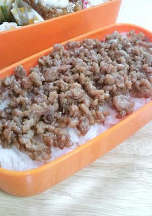 ごはんがススム♪簡単肉そぼろ-レシピのメイン写真