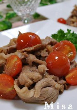 ミニトマトしょうが焼き-レシピのメイン写真