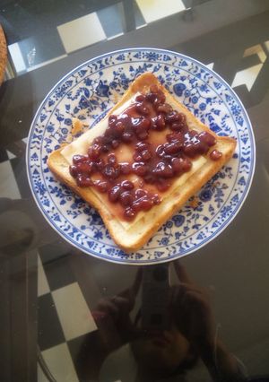 小倉チーズトースト(^O^)-レシピのメイン写真
