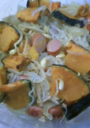 【糸コン】南瓜クリームパスタ【レンジ】-レシピのメイン写真