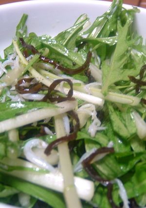 水菜のかんたんサラダ-レシピのメイン写真