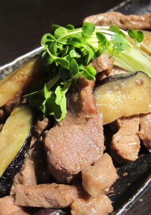 ごろごろ豚肉となすの味噌生姜焼き-レシピのメイン写真