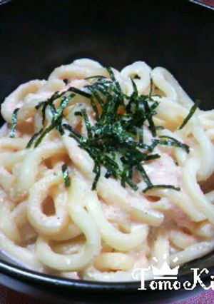 明太子クリームうどん-レシピのメイン写真