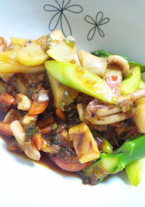 イカと野菜のスイートチリソース炒め★-レシピのメイン写真