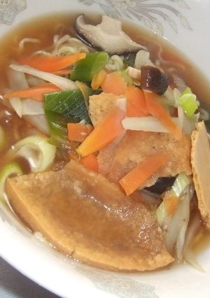 せんべい汁風鶏ガラ醤油のラーメン-レシピのメイン写真