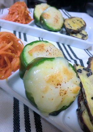 ピーマンのぽてマヨチーズ焼き♪-レシピのメイン写真
