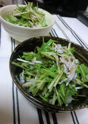 さっぱり～水菜としらすの大根おろし和え♪-レシピのメイン写真