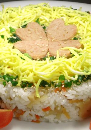 ちらし寿司ケーキ-レシピのメイン写真