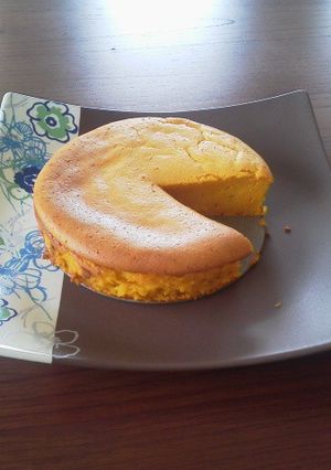 超簡単☆とろける半熟かぼちゃケーキ-レシピのメイン写真