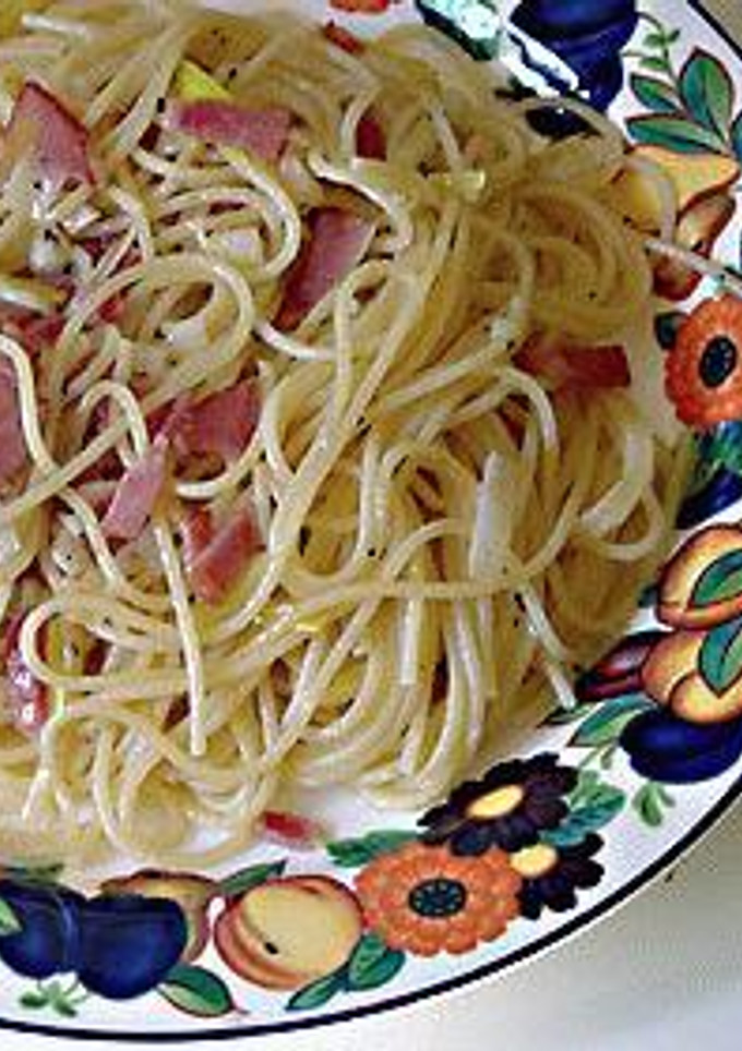余り物とは思えない長ネギのマヨネーズ風パスタ-レシピのメイン写真