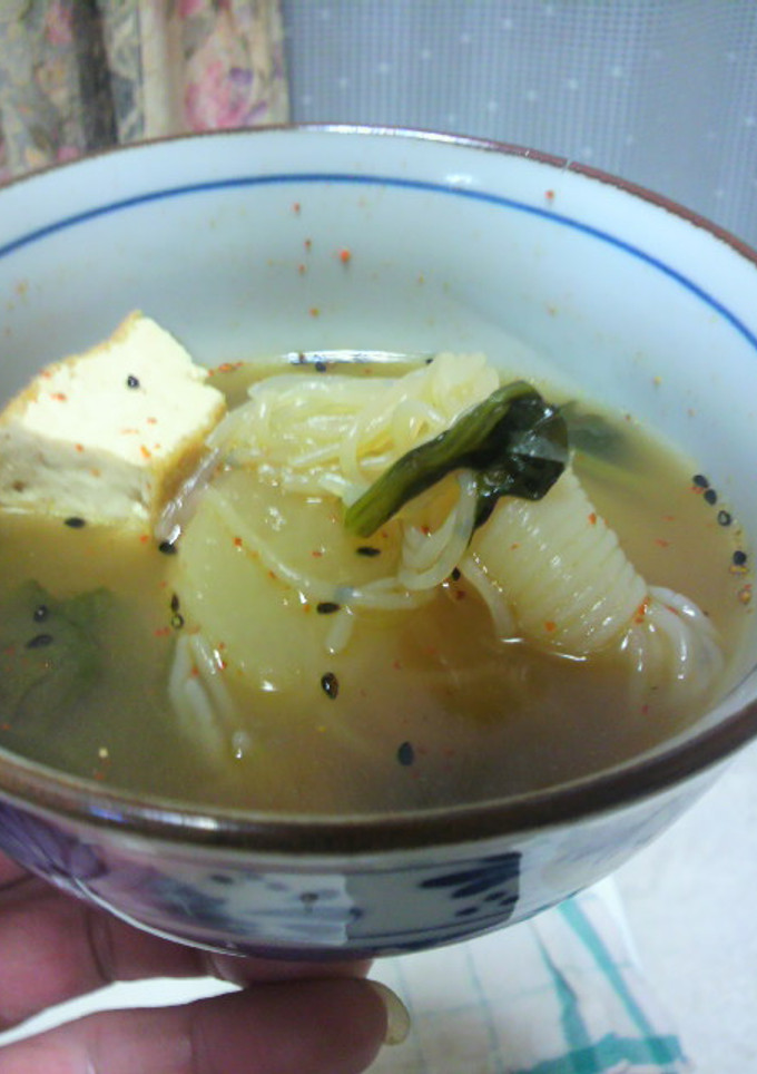 大根厚揚げ白滝小松菜の煮物♪♪-レシピのメイン写真