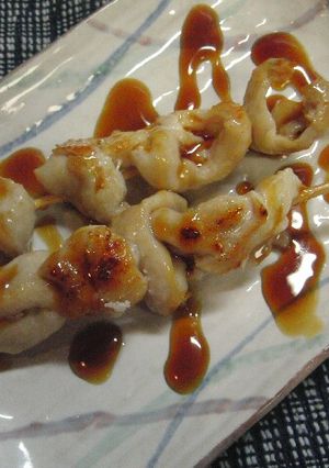 ♡・・( ̄▽ ̄;)鶏皮焼き♡ -レシピのメイン写真