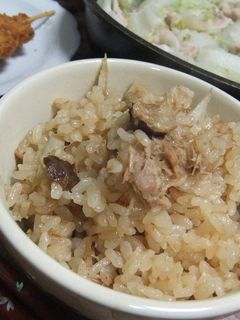 ごぼう&ツナ&しいたけ★炊き込みご飯-レシピのメイン写真