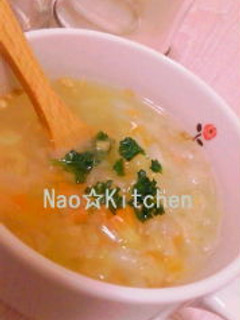 ほっこり♪食べる生姜野菜スープ☆-レシピのメイン写真