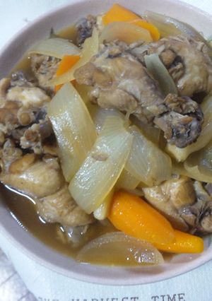 手羽元の野菜さっぱり煮(アドボ風)-レシピのメイン写真