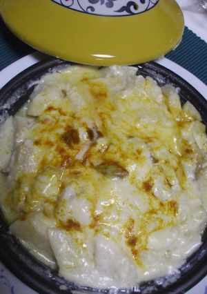 タジン鍋で鮭のカレー風味のチーズ焼き☆-レシピのメイン写真