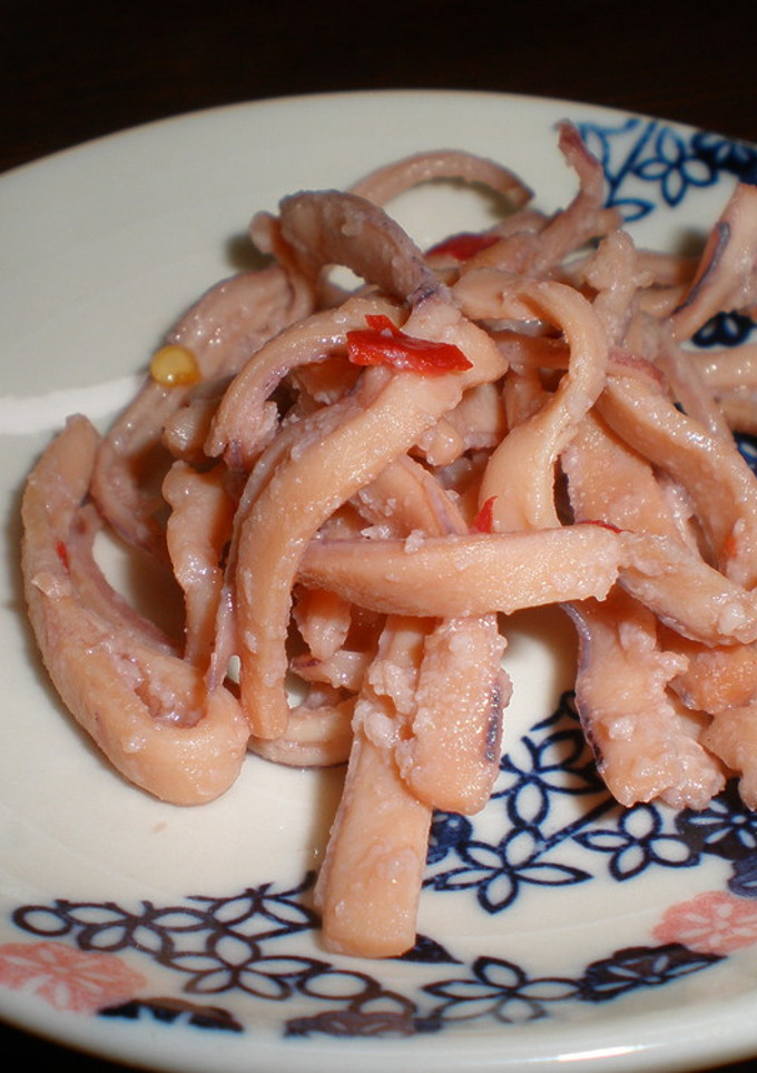 とっても簡単おつまみ☆焼き塩辛！！-レシピのメイン写真