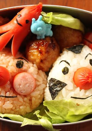 赤ｳｲﾝﾅｰのアンパンマンとおむすびまん-レシピのメイン写真