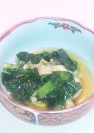 大根の葉と油揚げの煮びたし-レシピのメイン写真