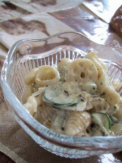 マカロニと胡瓜のらっきょう入りサラダ。-レシピのメイン写真