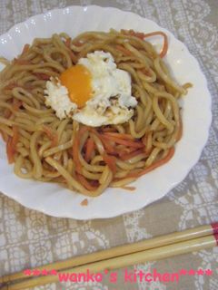 ♥簡単♥とろたま紅生姜焼うどん♥-レシピのメイン写真
