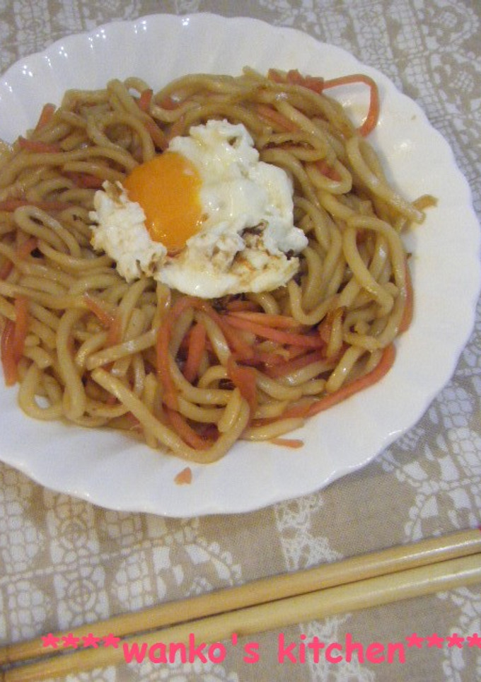 ♥簡単♥とろたま紅生姜焼うどん♥-レシピのメイン写真