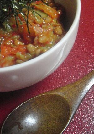 ♡定番のキム納豆にキュウリでさっぱり♡　-レシピのメイン写真