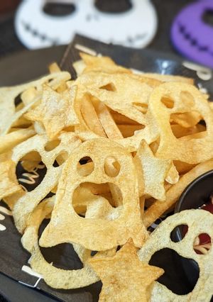 可愛いハロウィンおばけポテトチップス🎃-レシピのメイン写真