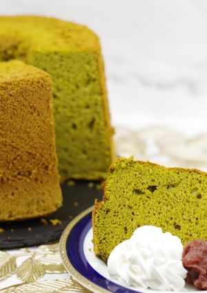 抹茶のシフォンケーキ-レシピのメイン写真