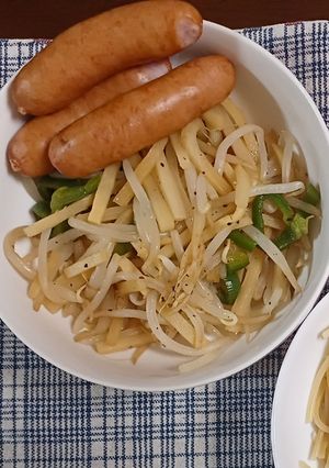 【レンチン】もやしと竹の子のさっぱり和え-レシピのメイン写真