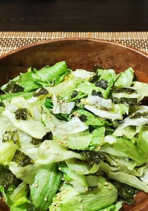 レタスとじゃこの磯ゴマ和風サラダ-レシピのメイン写真